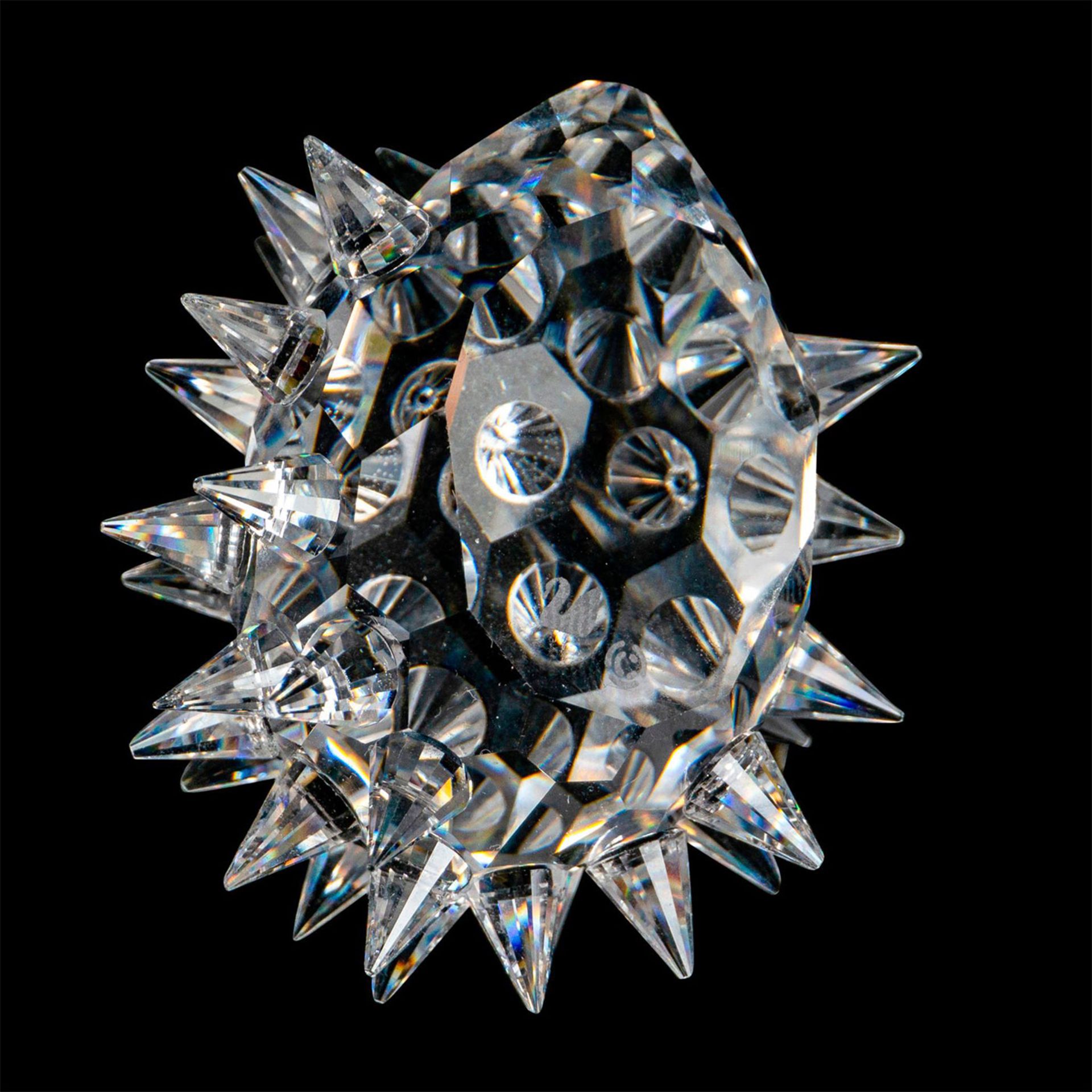 2pc Swarovski Crystal Figure, Hedgehog Family with Base - Bild 6 aus 7