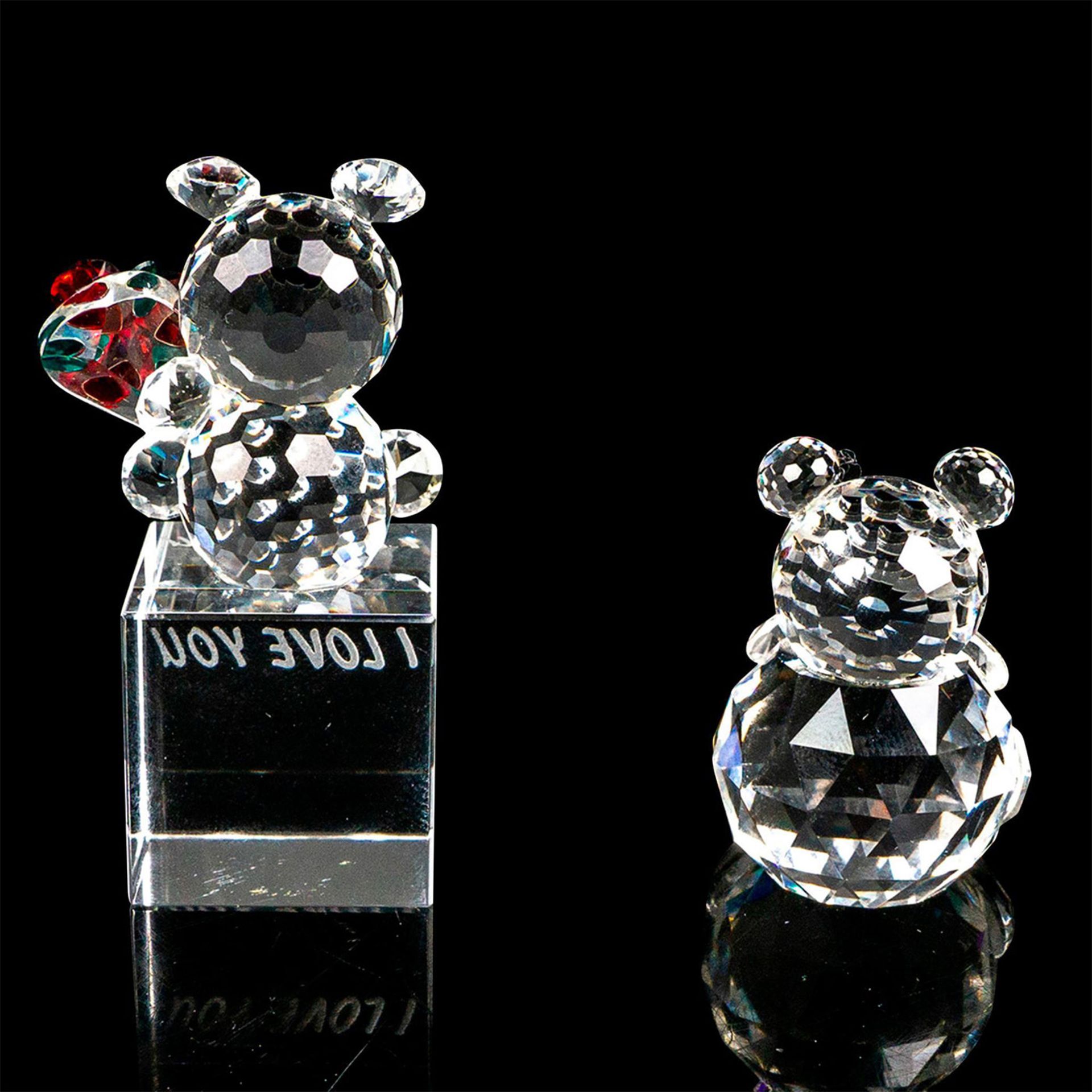 2pc Swarovski Crystal Mini Figures, Teddy Bears - Bild 3 aus 4