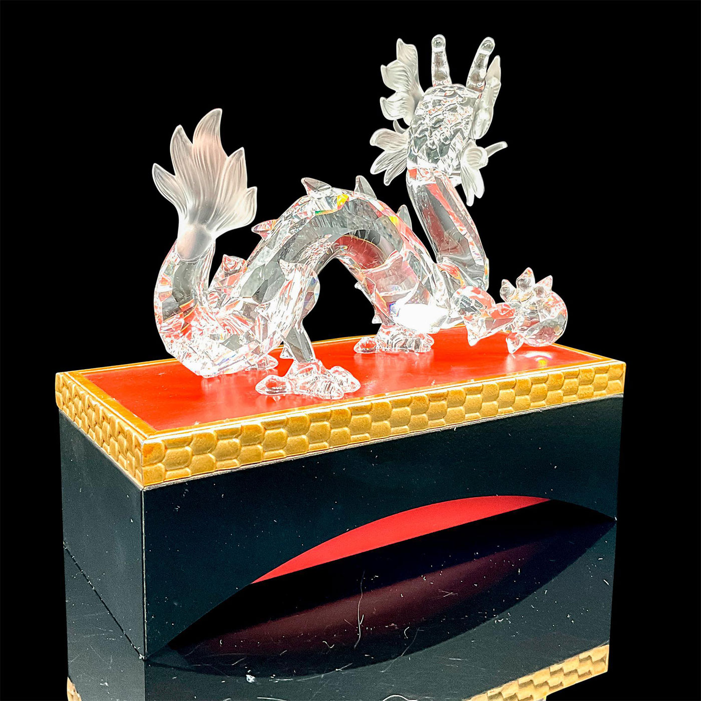 Swarovski Crystal Figurine + Base, Dragon 208398 - Image 3 of 4
