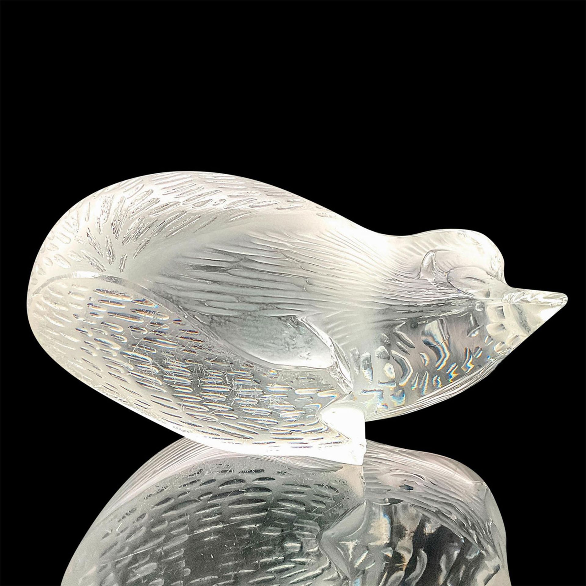 Lalique Crystal Hedgehog Figurine - Bild 3 aus 3