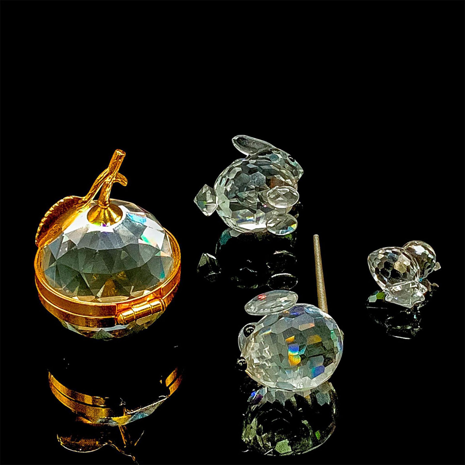 4pc Swarovski Crystal Mini Figurines - Image 2 of 2