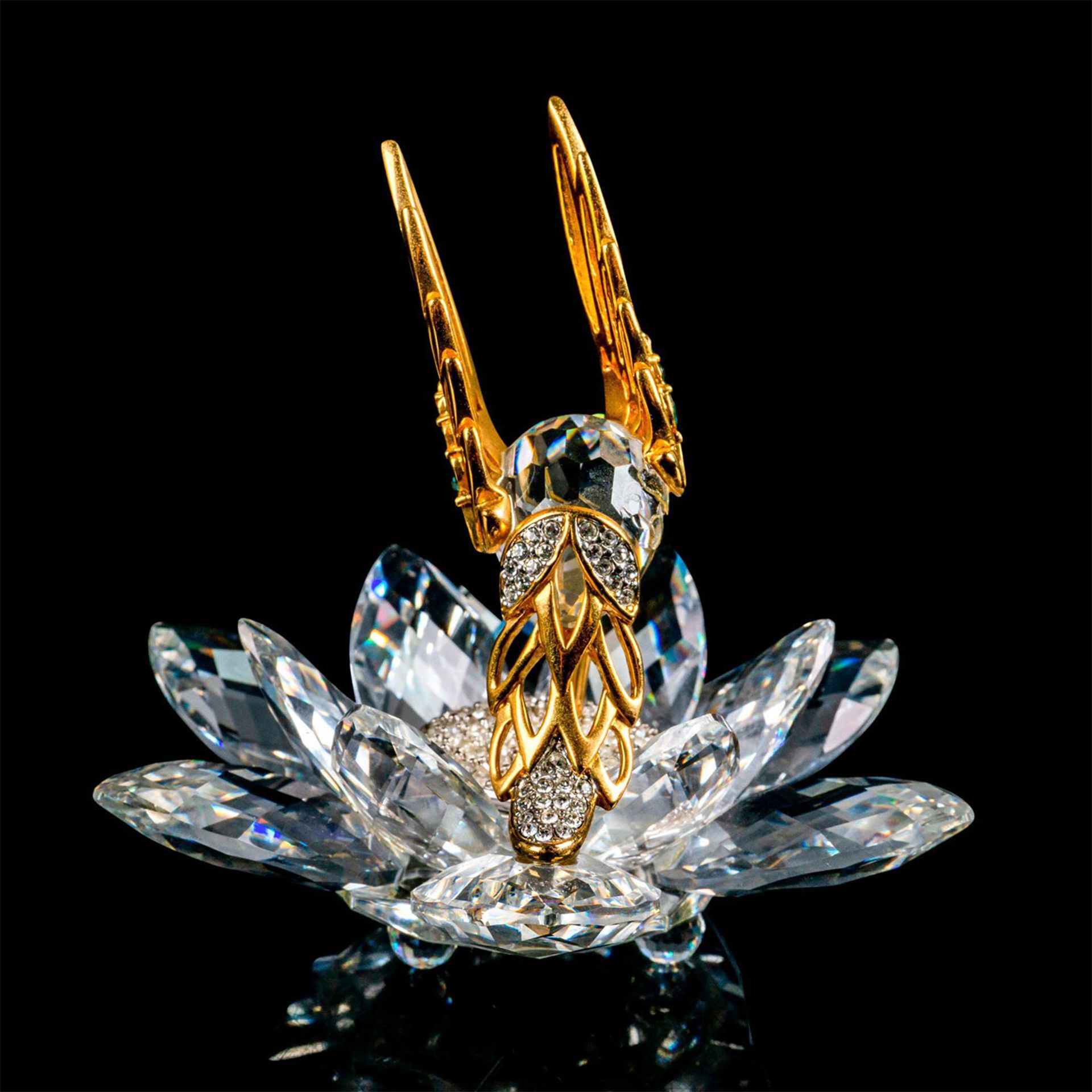 Swarovski Silver Crystal Figurine, Gold Hummingbird - Bild 5 aus 5