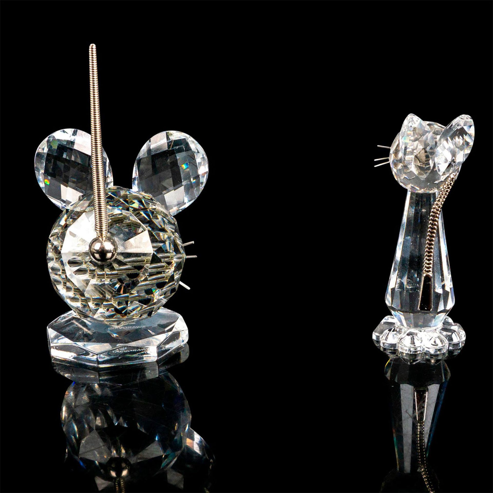 2pc Swarovski Crystal Mini Figures, Cat and Mouse - Bild 3 aus 6