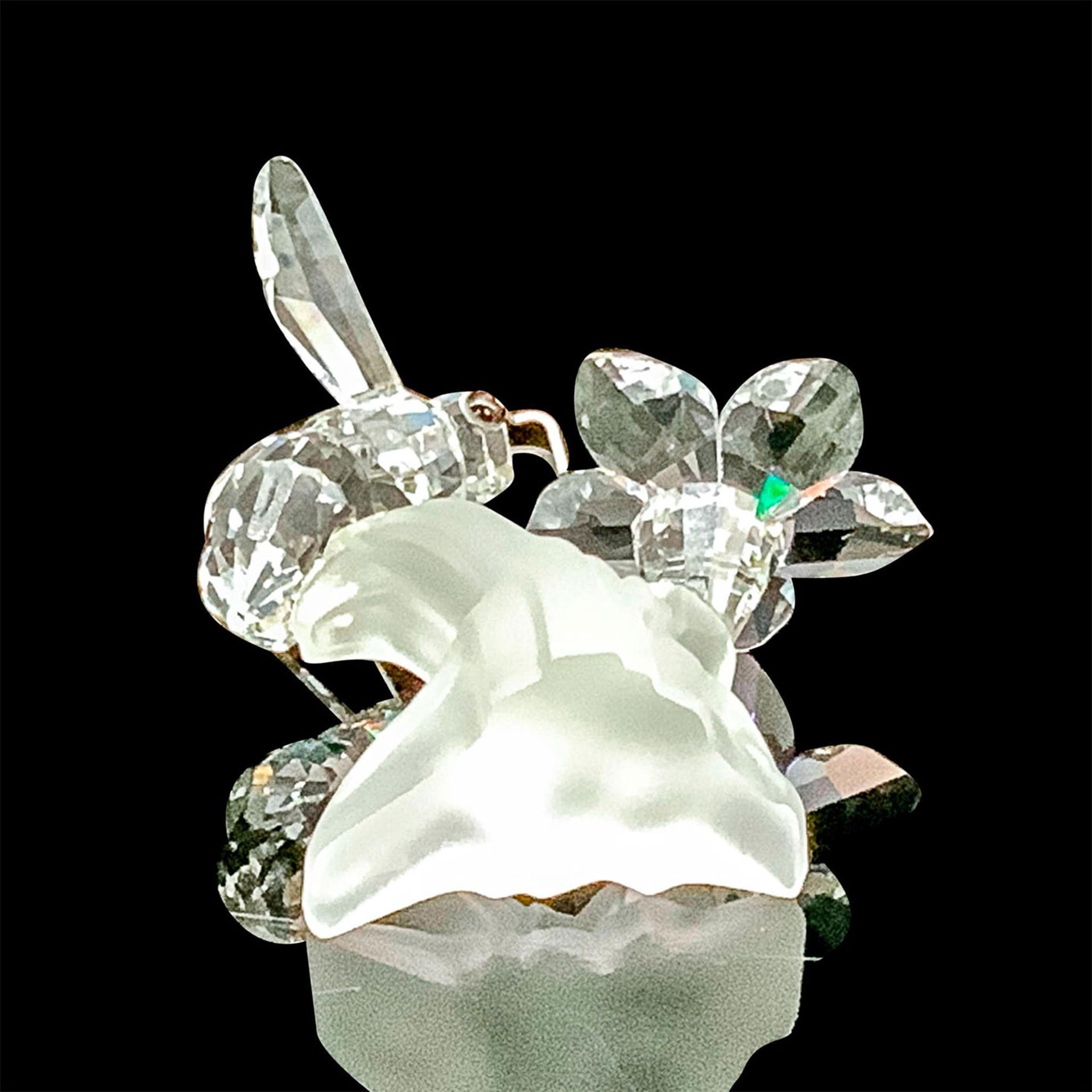 Swarovski Crystal Figurine, Bumblebee on Flower - Bild 3 aus 3