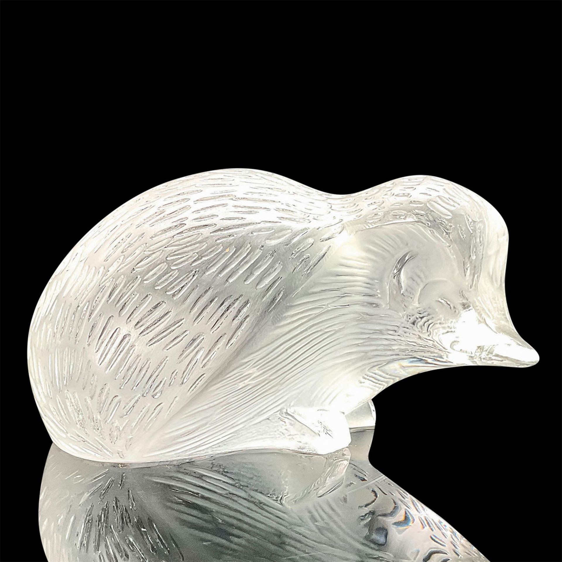 Lalique Crystal Hedgehog Figurine