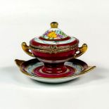 Dubarry Limoges Porcelain Charm Box, Red Soup Tureen