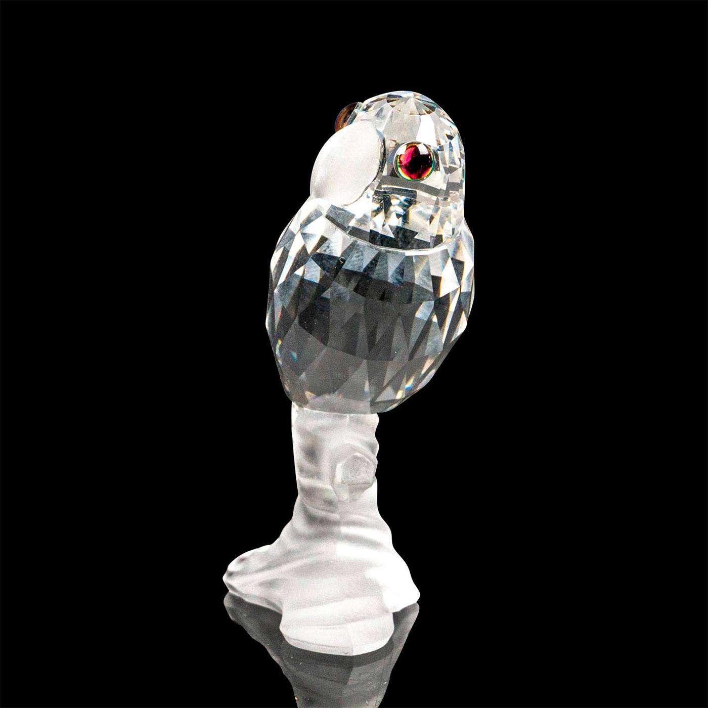 Swarovski Crystal Figure, Parrot Frosted Beak on Branch - Image 2 of 3