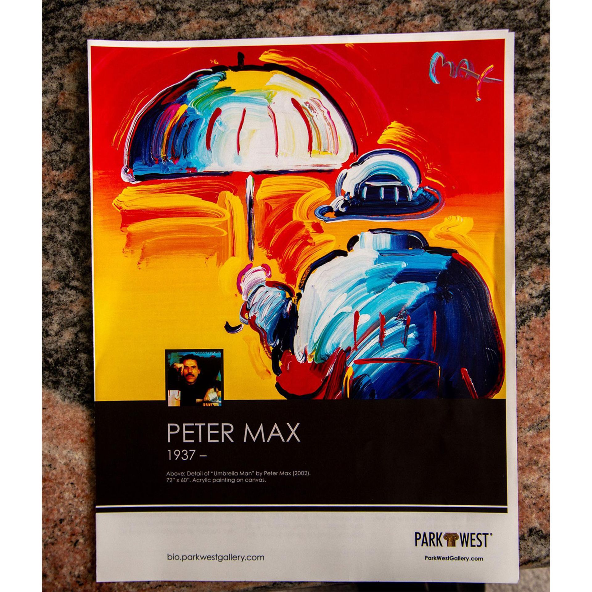 Peter Max (German-American b. 1937) Original Color Serigraph - Image 7 of 7