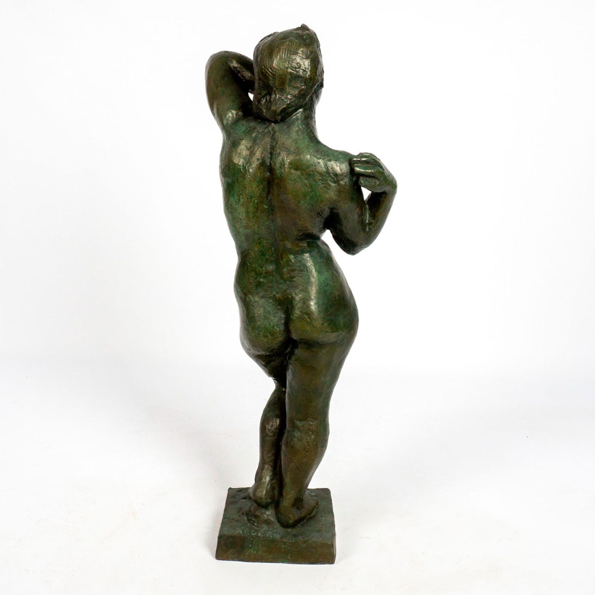 Bronze Sculpture, Nude Woman Signed - Bild 2 aus 3