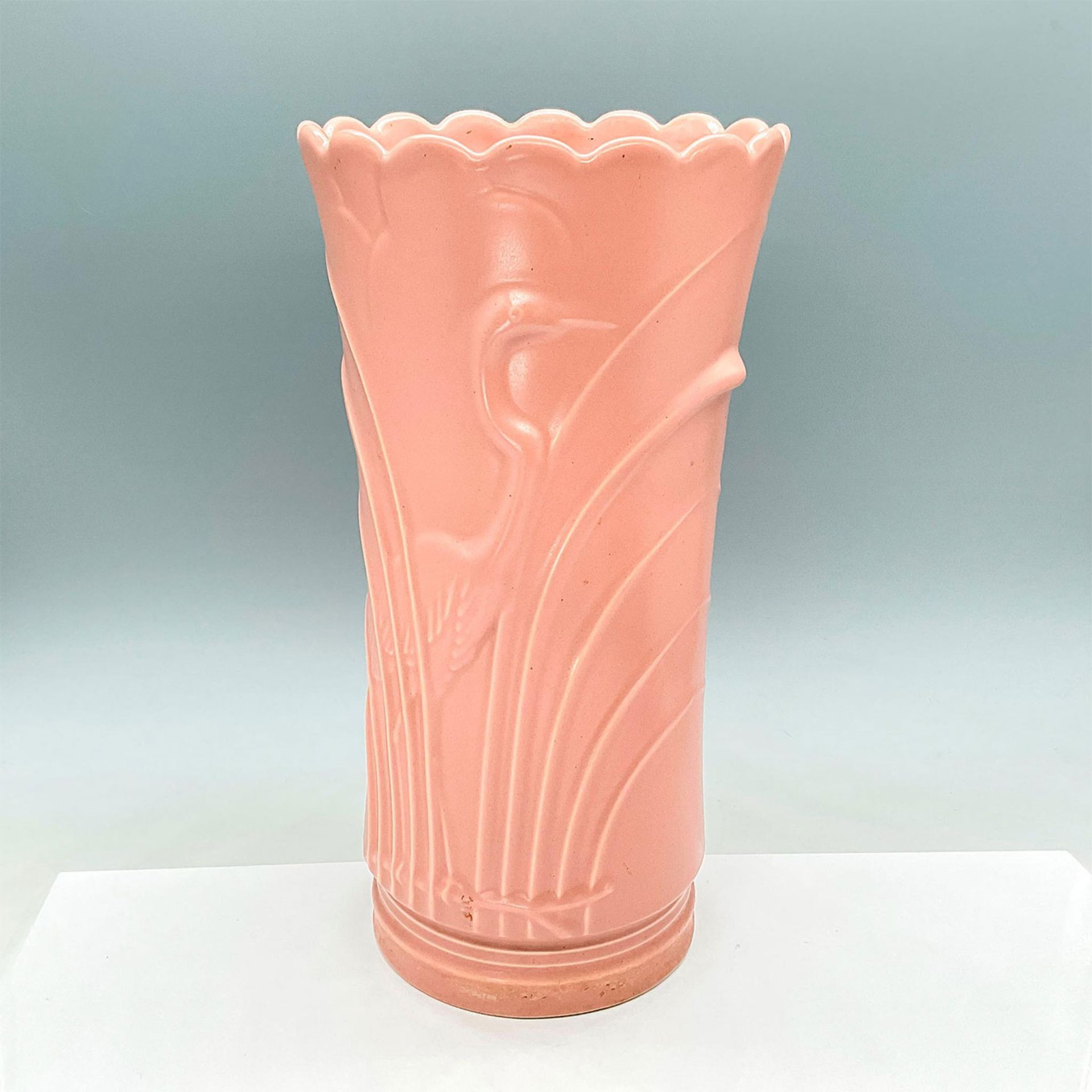 Abingdon Tall Pink Heron Vase Art Deco Style - Bild 2 aus 3