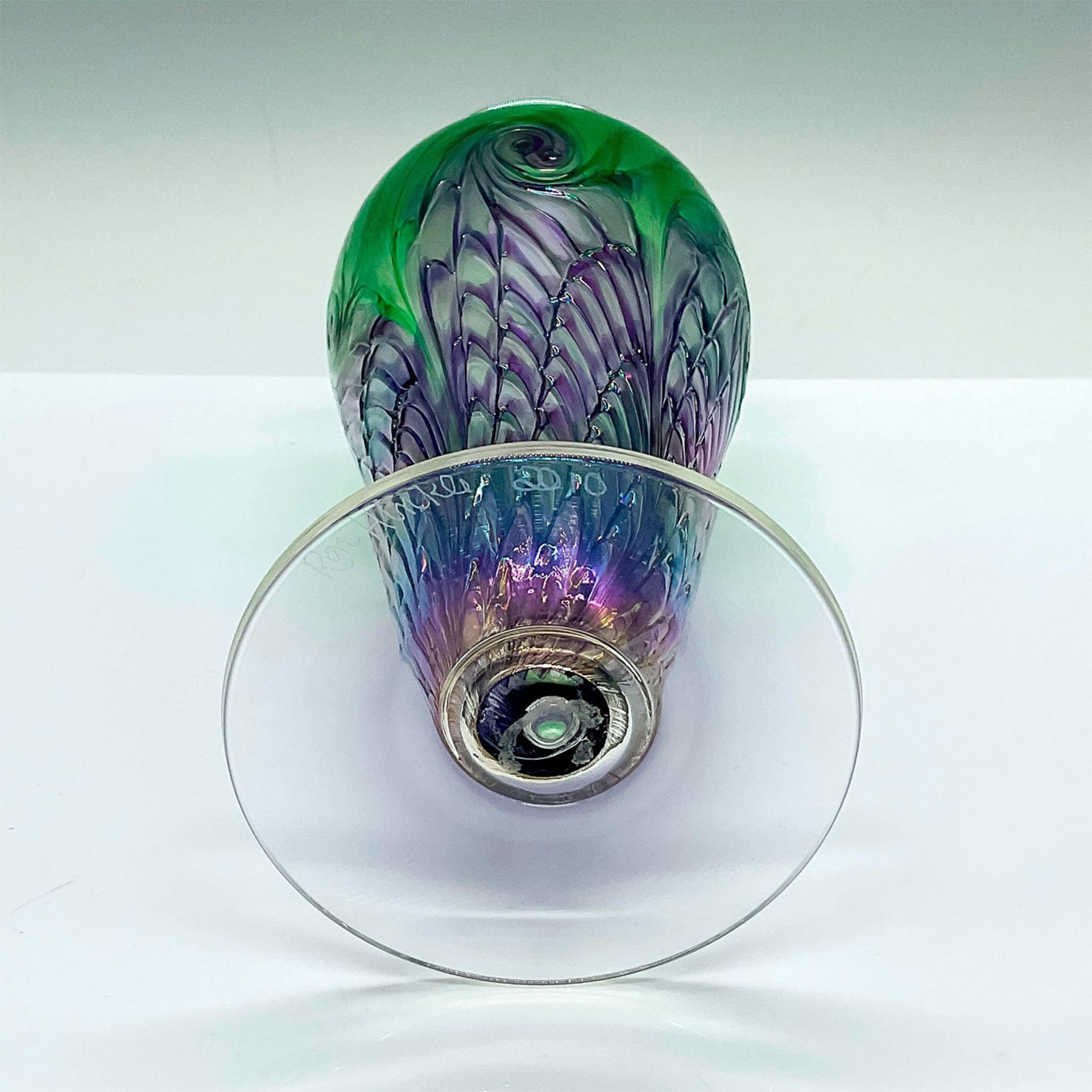 Ron Hinkle American Art Glass Vase - Image 3 of 3