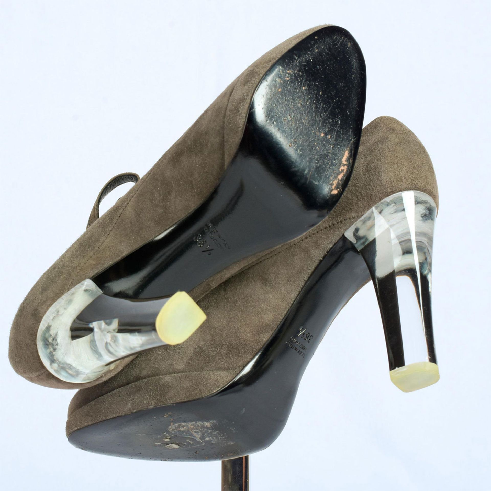 Pair of Nina Ricci Clear Heel Pumps - Image 5 of 6