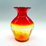 Vintage Amberina Glass Flower Vase