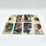 8pc Vintage Italian Celebratory Postcards, Special Holidays