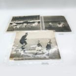 3pc Original Monochrome Sport Photographs, English Football