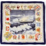 Vintage British Overseas Airways Corporation Silk Scarf