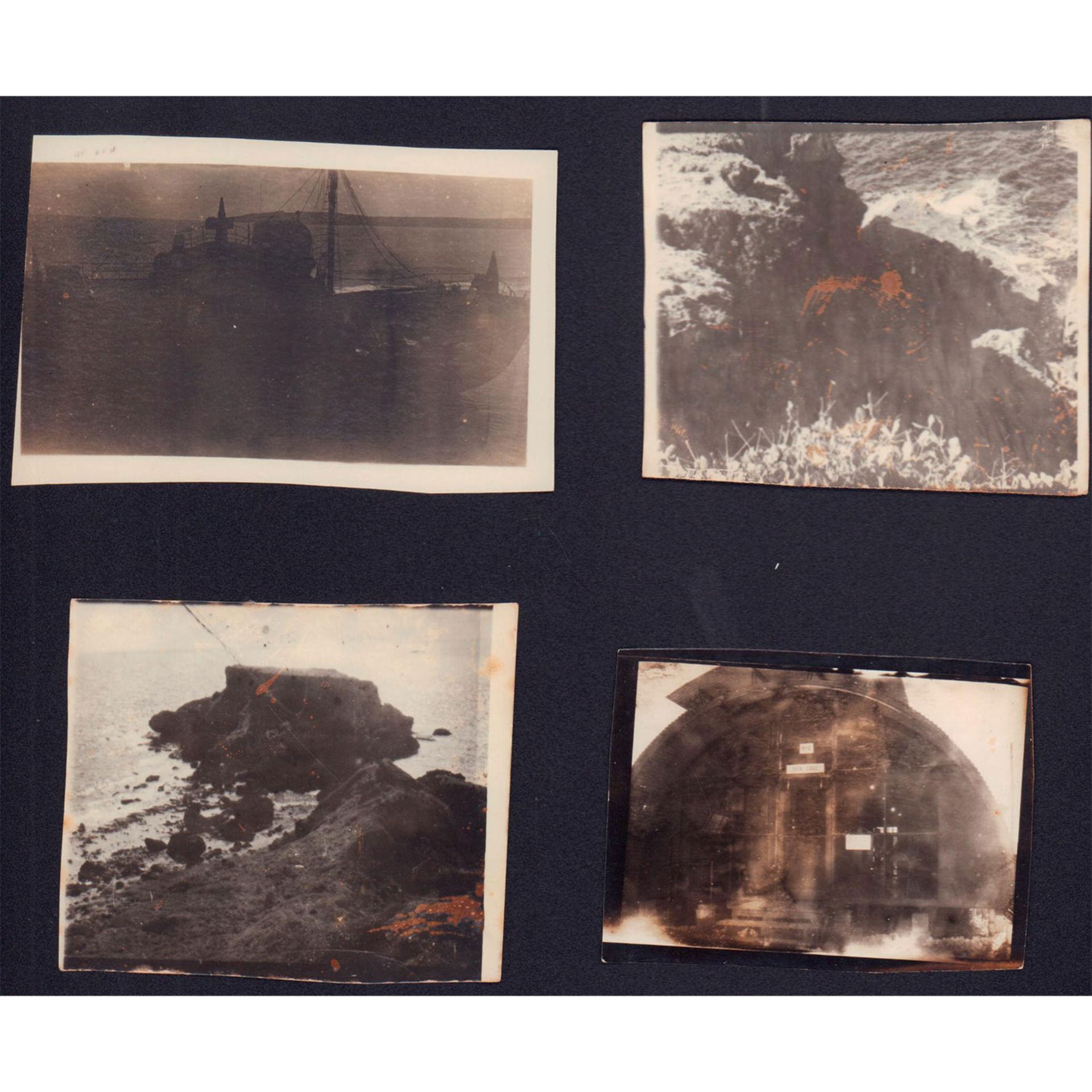4pc Silver Gelatin Photographs, Kagman Point WWII Era