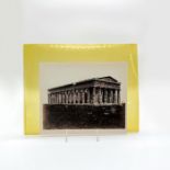 Vintage Monochrome Print, Tempio di Nettuno a Paestum