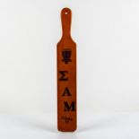 Sigma Zeta Alpha Mu Fraternity Wood Paddle