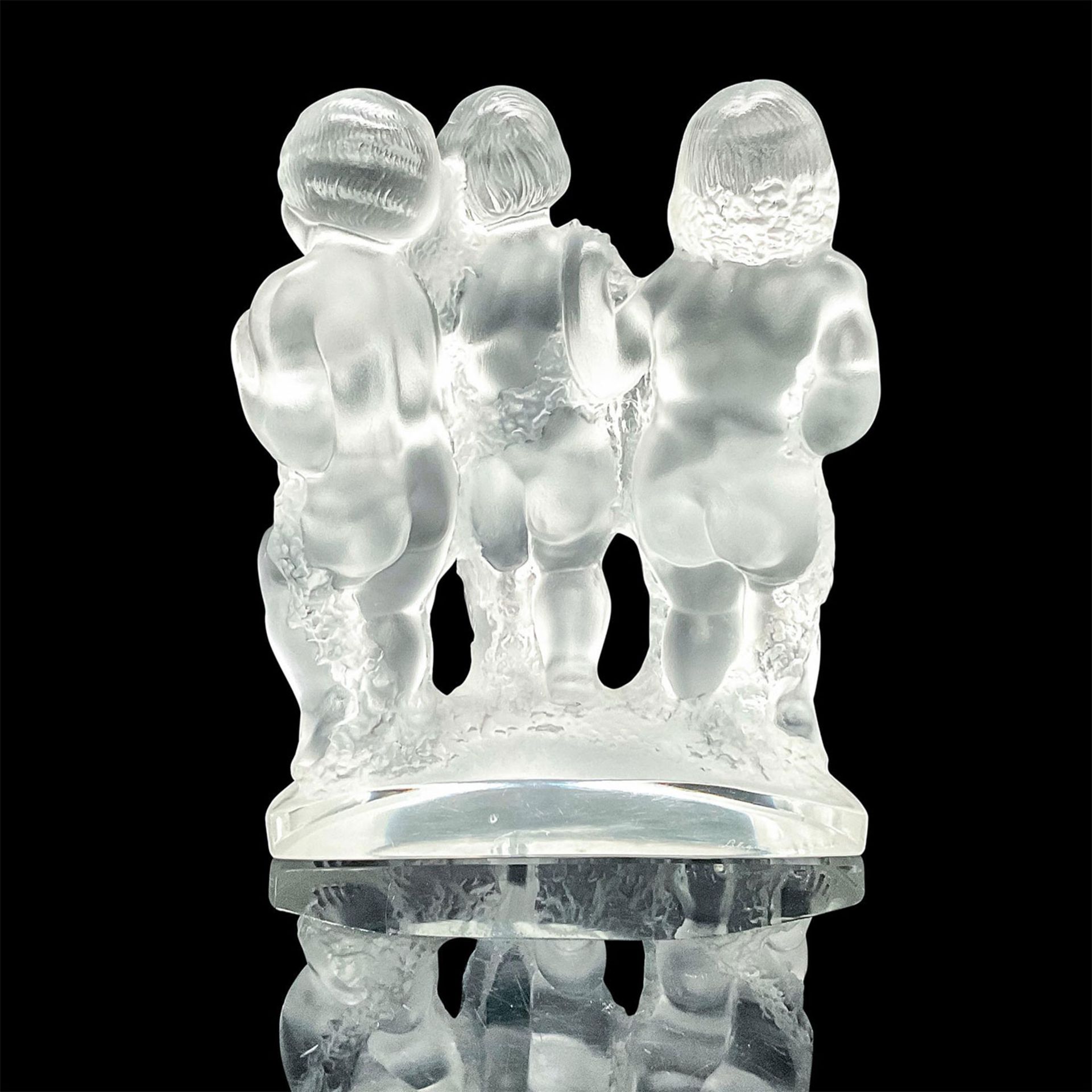 Lalique Crystal Sculpture, Luxembourg Cherubs - Image 2 of 3