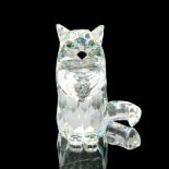 Swarovski Silver Crystal Figurine, Sitting Cat