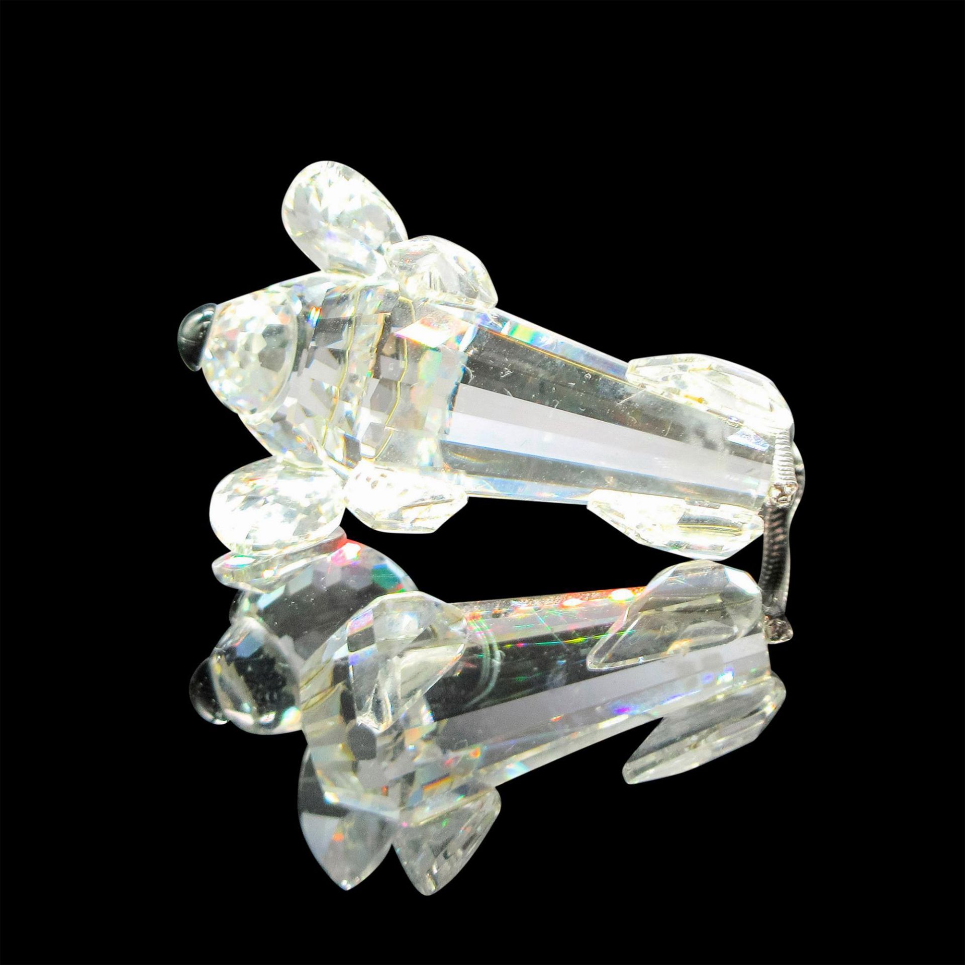 Swarovski Silver Crystal Figurine, Mini Dachshund Var. 1 - Image 3 of 3