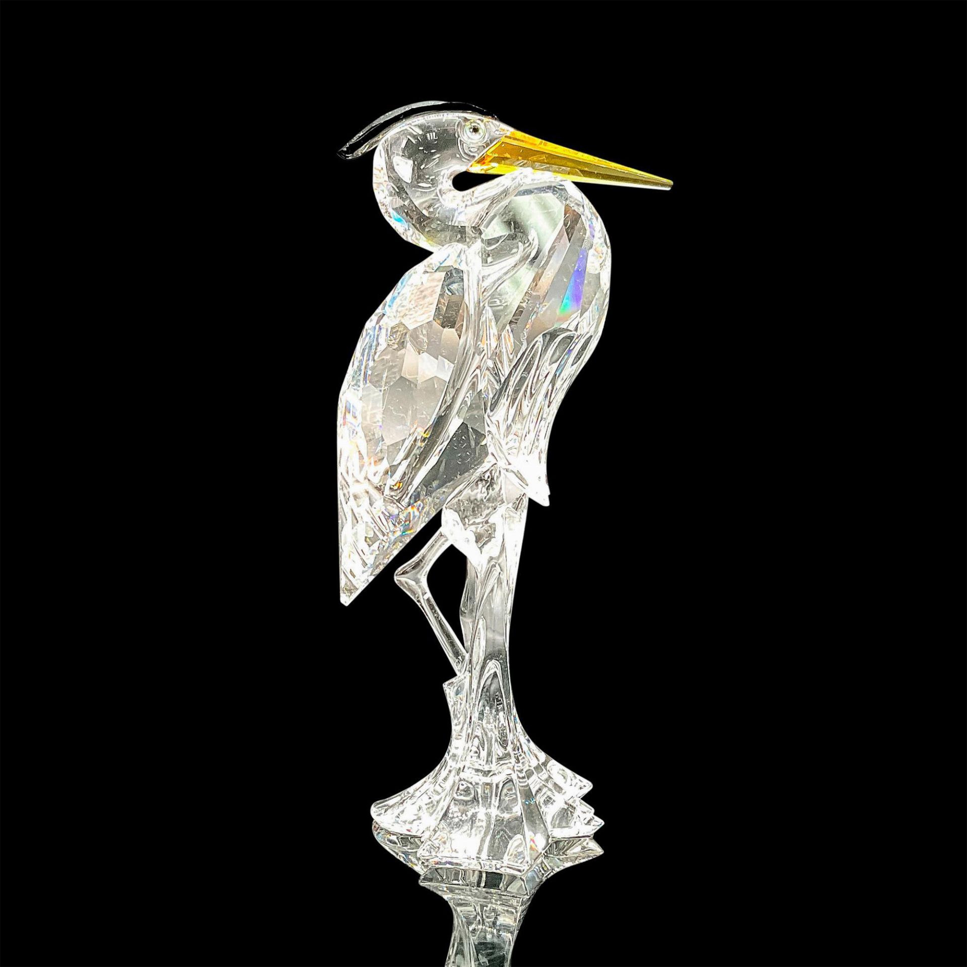 Swarovski Crystal Figurine Silver Heron