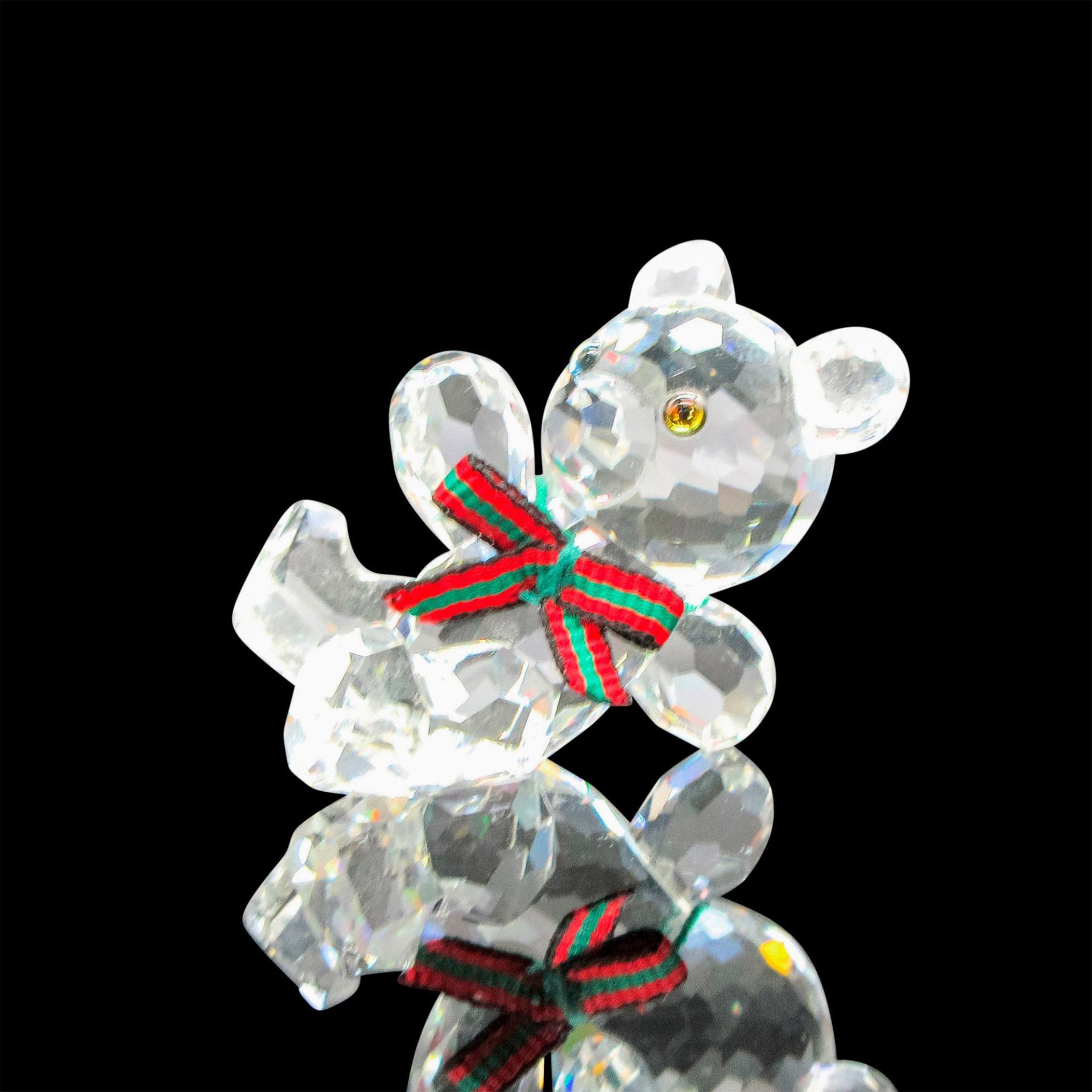 Swarovski Crystal Figurine, Reclining Teddy Bear