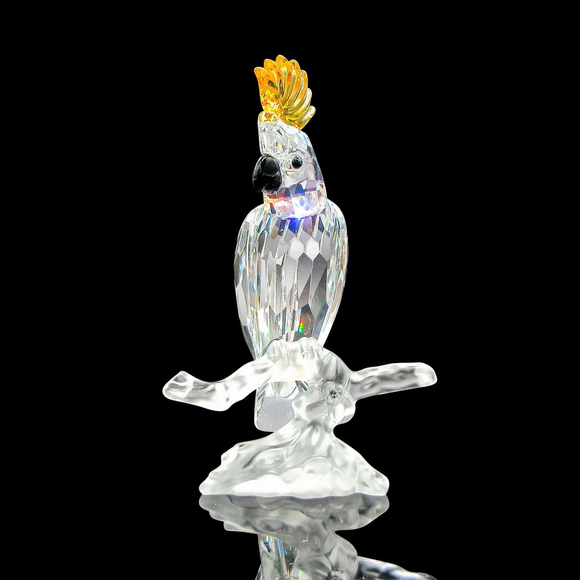 Swarovski Silver Crystal Figurine, Cockatoo