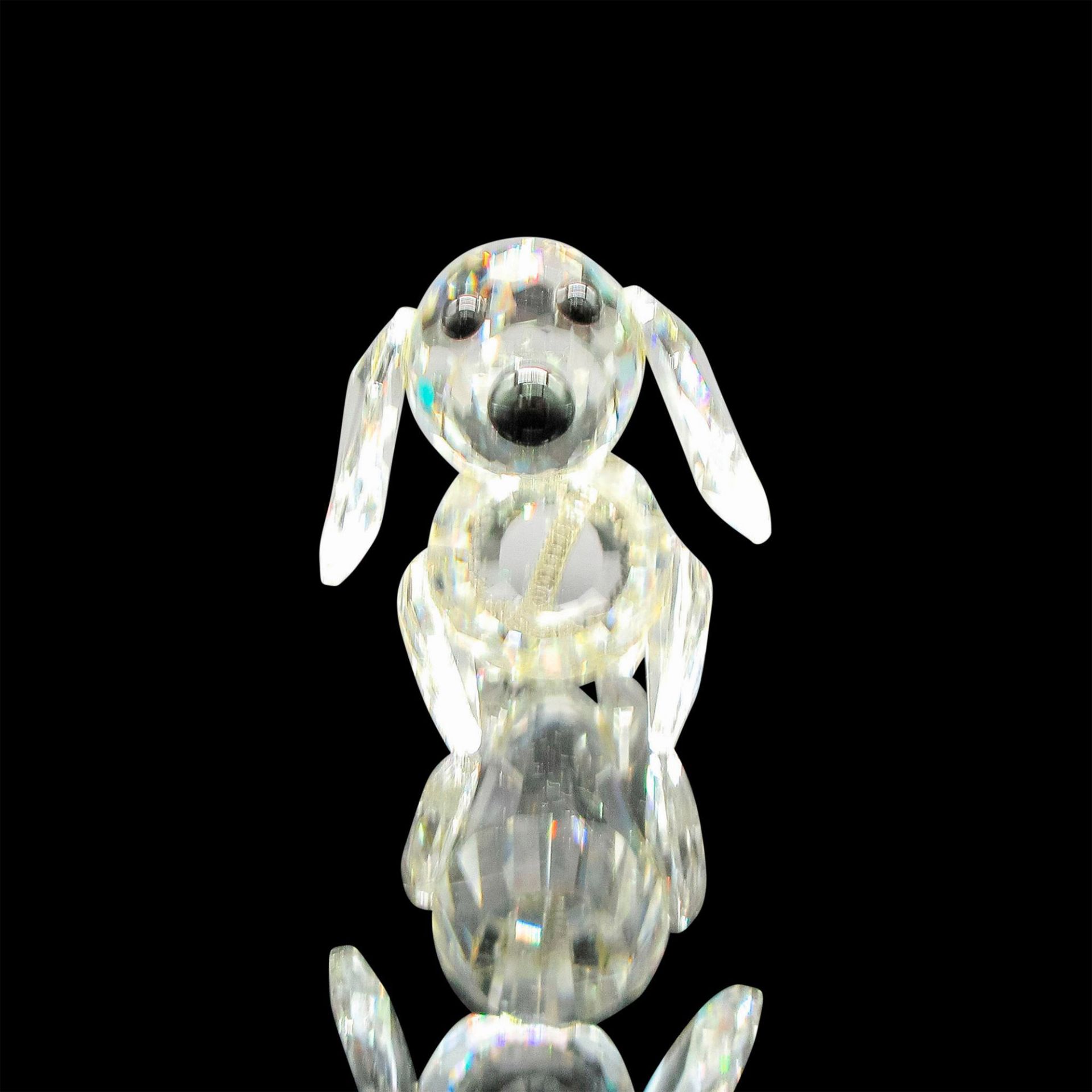Swarovski Silver Crystal Figurine, Mini Dachshund Var. 1