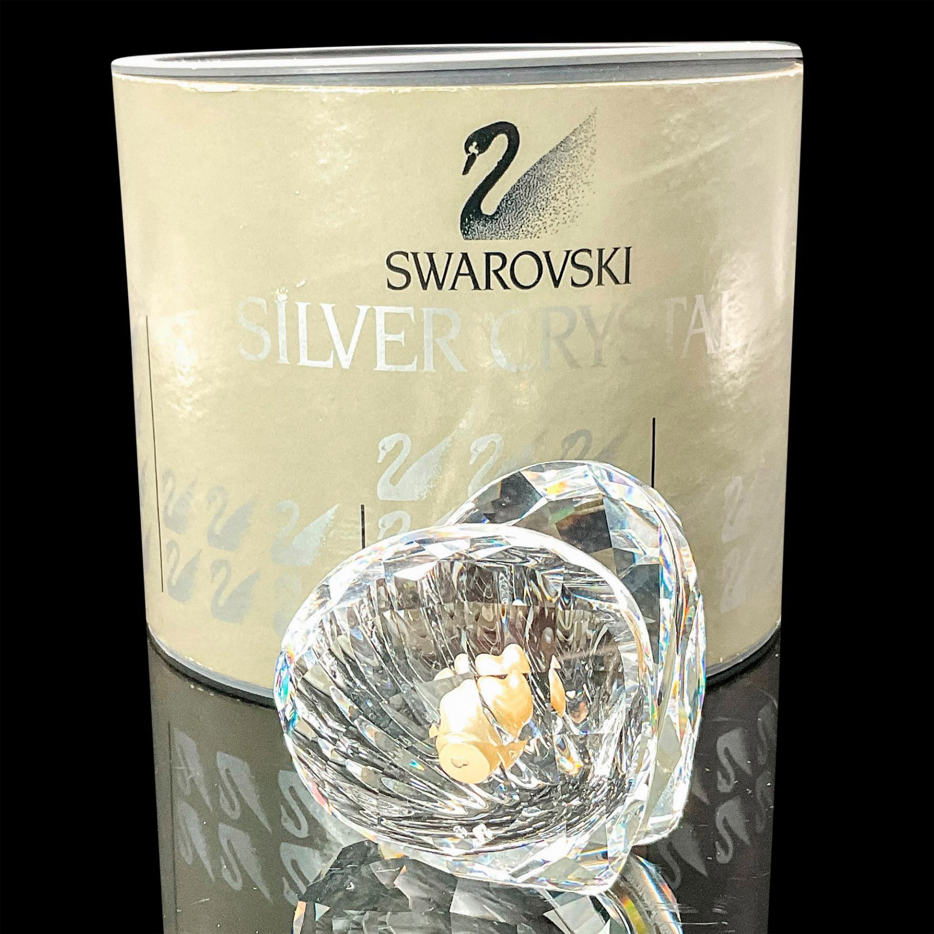 Swarovski Silver Crystal Figurine, Shell With Pearl - Bild 3 aus 3