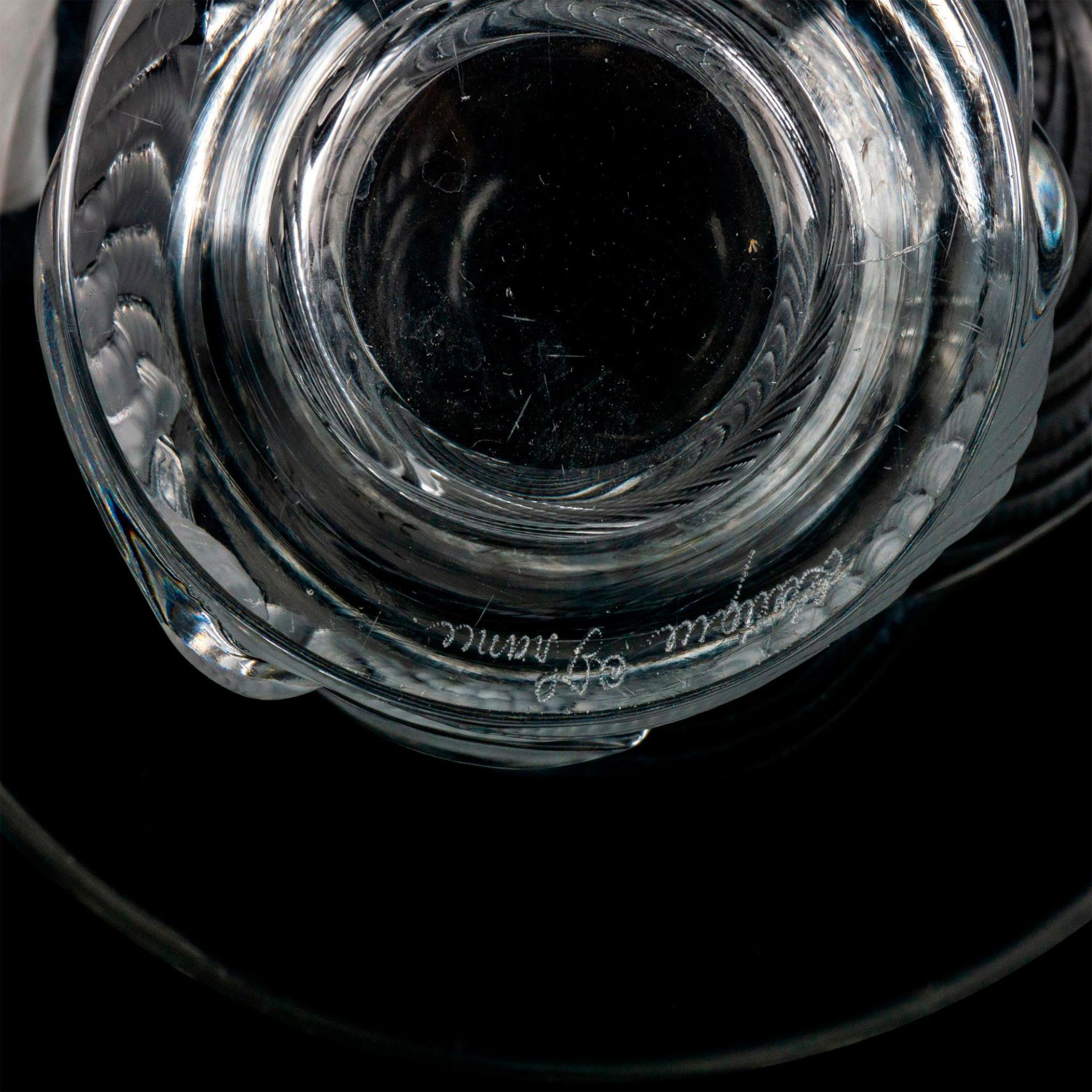 Lalique Crystal Vase, Sertella - Bild 4 aus 4