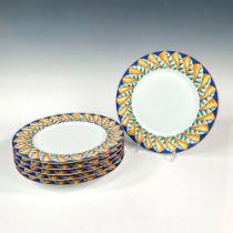 6pc Lalique Porcelain Dinner Plate Set, Soleil