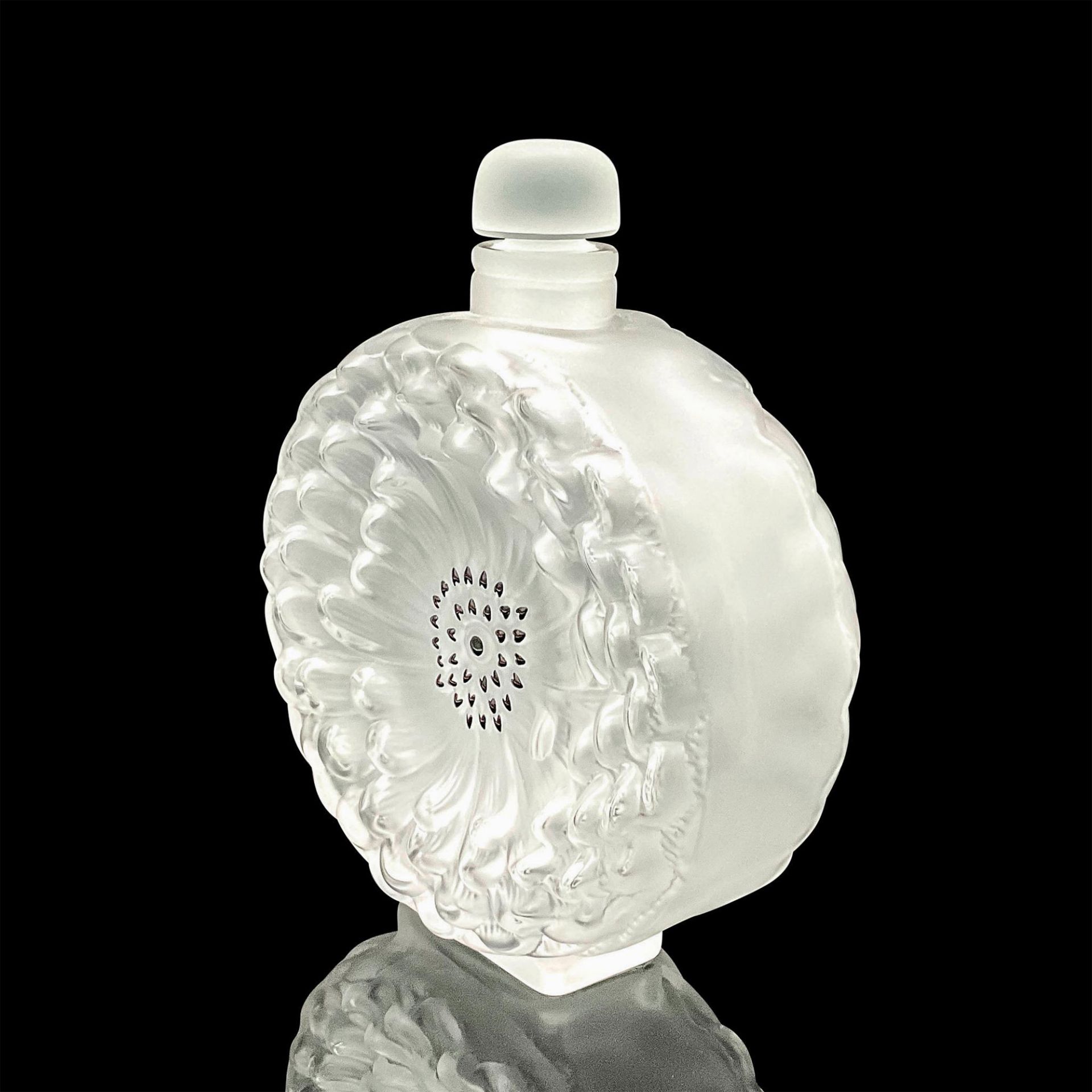 Lalique Crystal Perfume Bottle, Dahlia Flask - Bild 2 aus 3