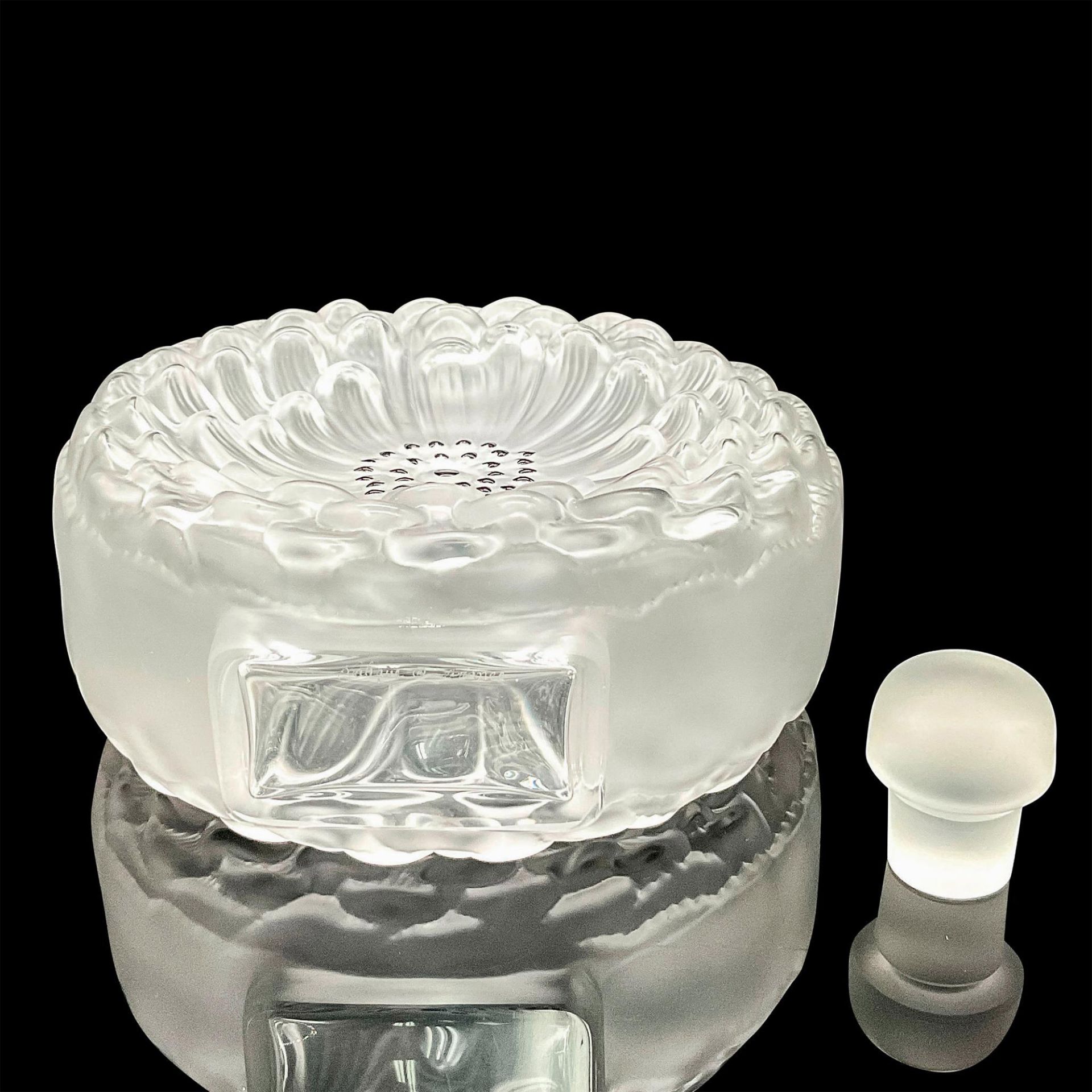 Lalique Crystal Perfume Bottle, Dahlia Flask - Bild 3 aus 3
