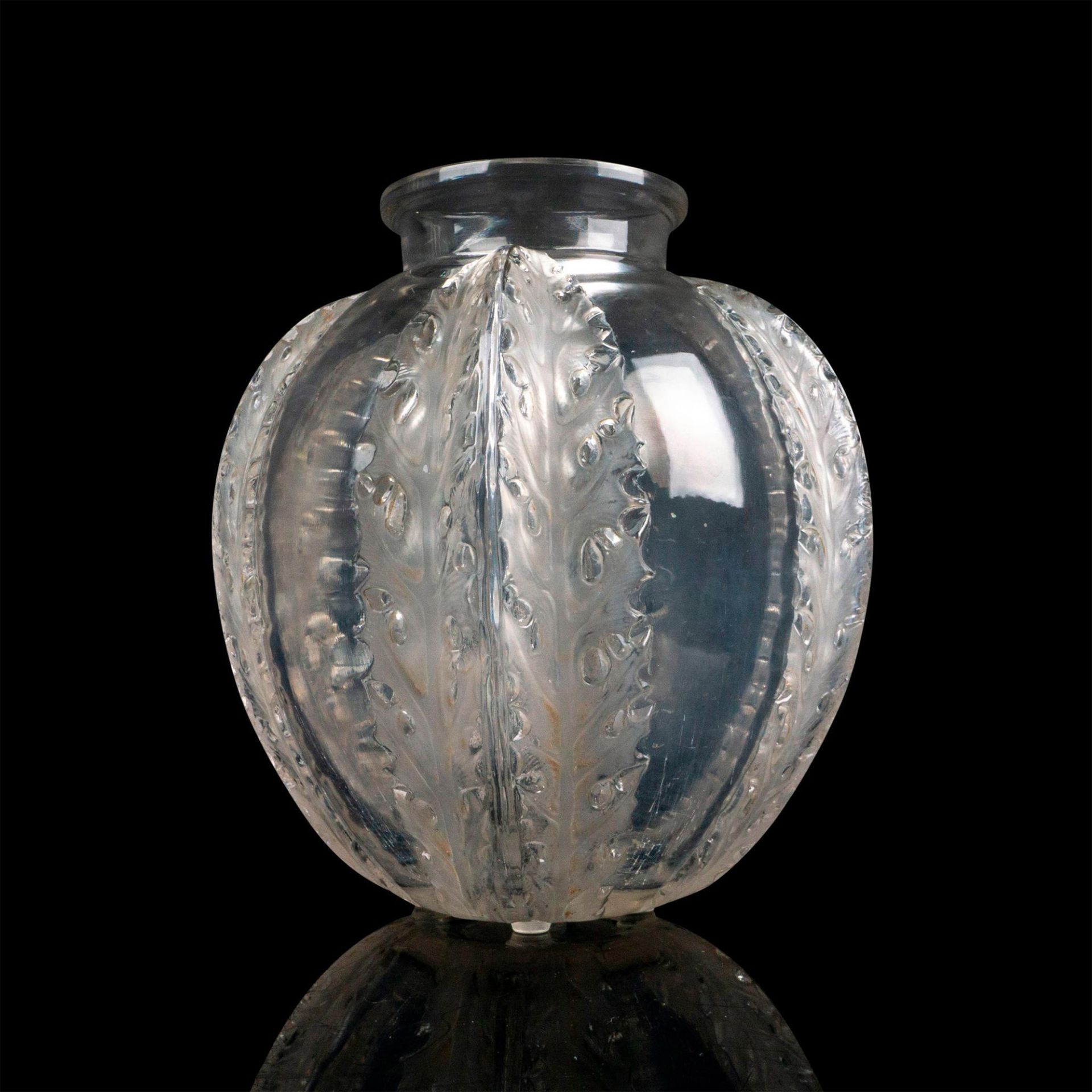 Rene Lalique Crystal Vase, Chandons - Bild 2 aus 4