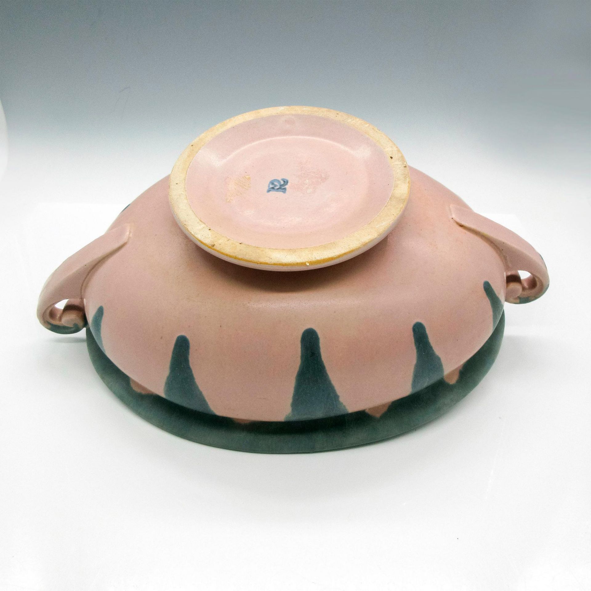 Roseville Pottery Console Footed Bowl, Cornelian - Bild 3 aus 3