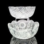 2pc American Brilliant Cut Crystal Bowls
