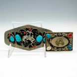 2pc Western Metal Belt Buckles