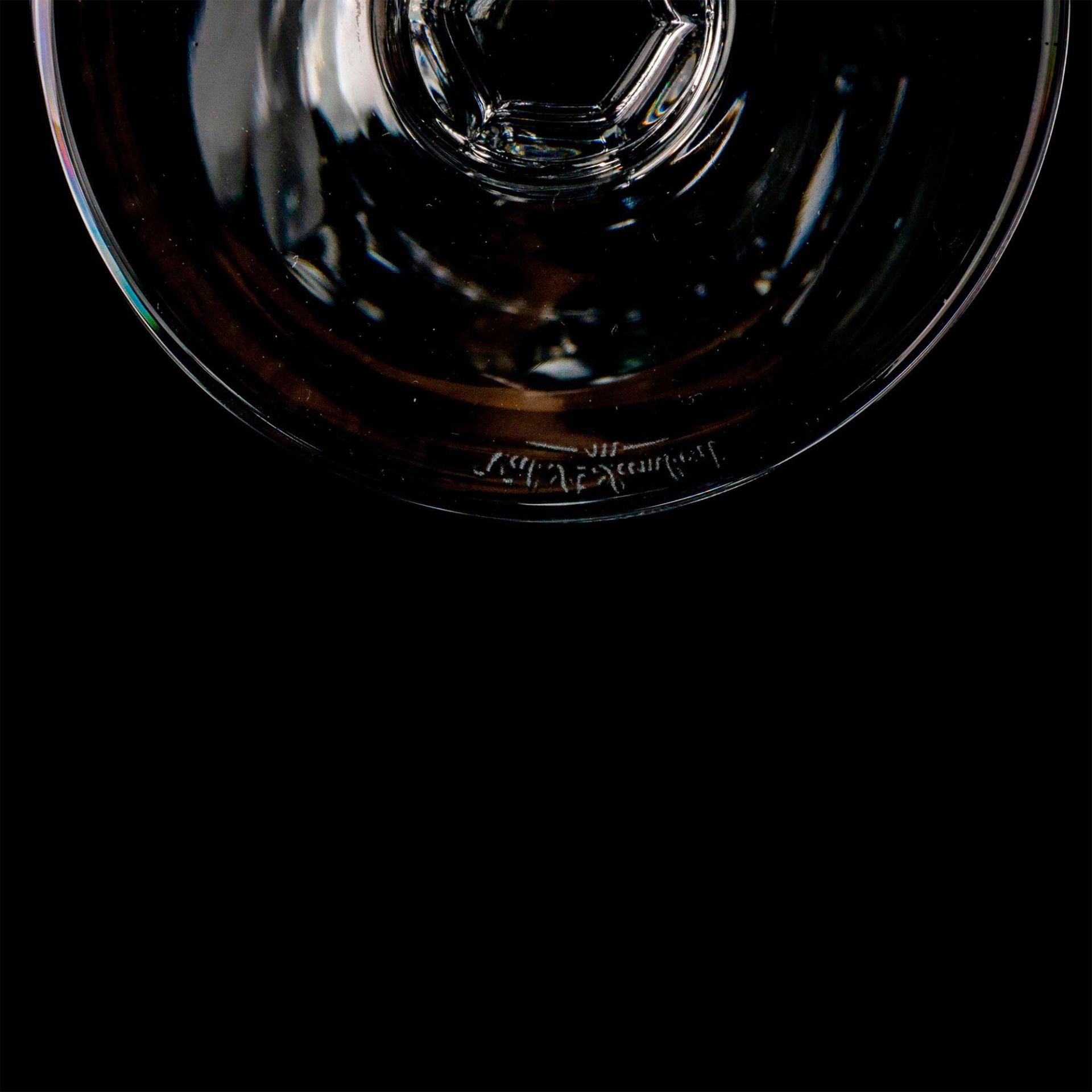 8pc Set of Val St. Lambert Crystal Wine Glasses - Image 3 of 3