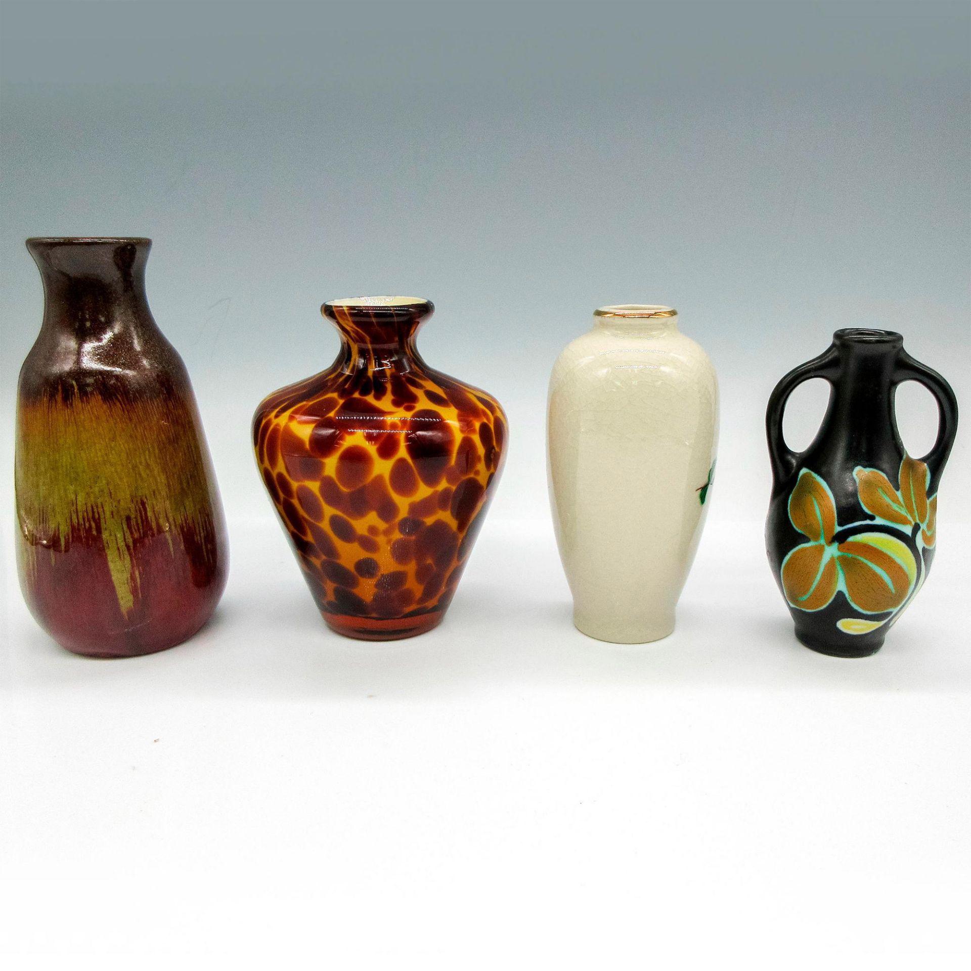 4pc Gouda Holland Bud Vase and Others - Bild 2 aus 3