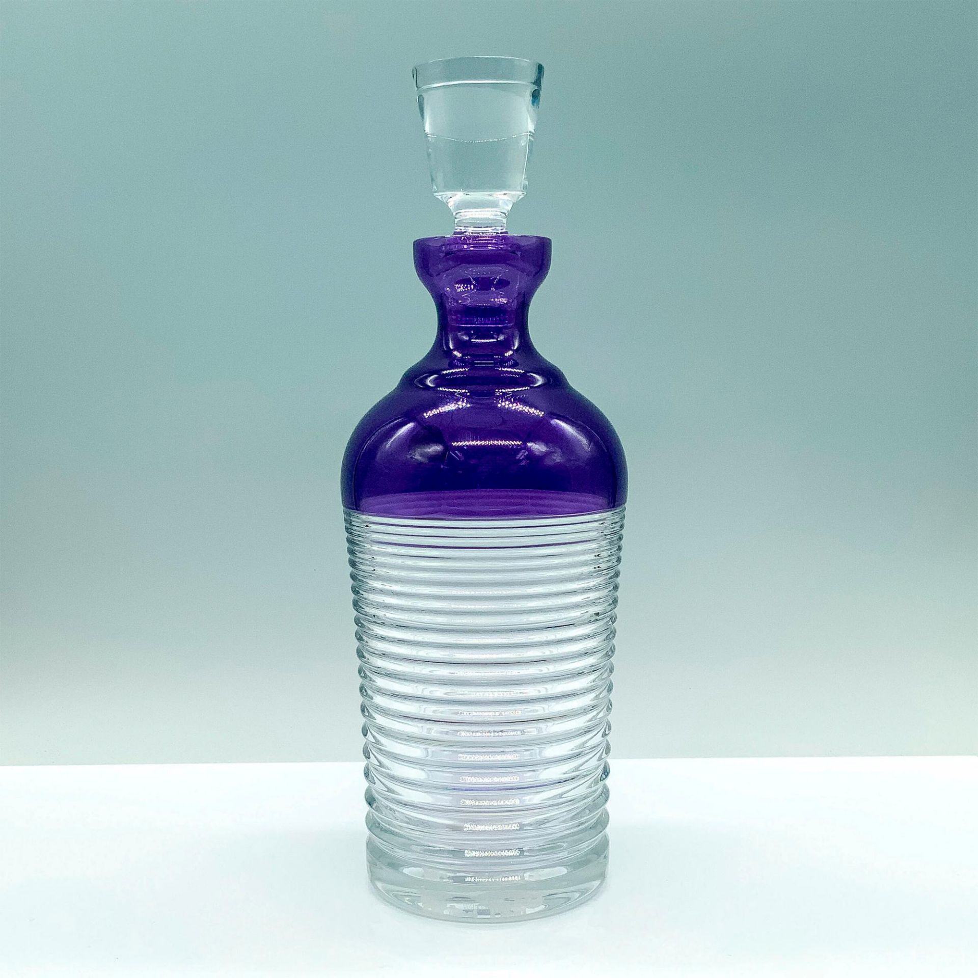 Waterford Crystal Amethyst Decanter and Stopper - Image 2 of 3