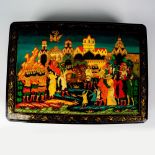 Russian Hand Painted and Signed Fairy Tale Lacquer Box