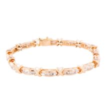 14K Gold and 2.60ct Diamond Tennis Bracelet