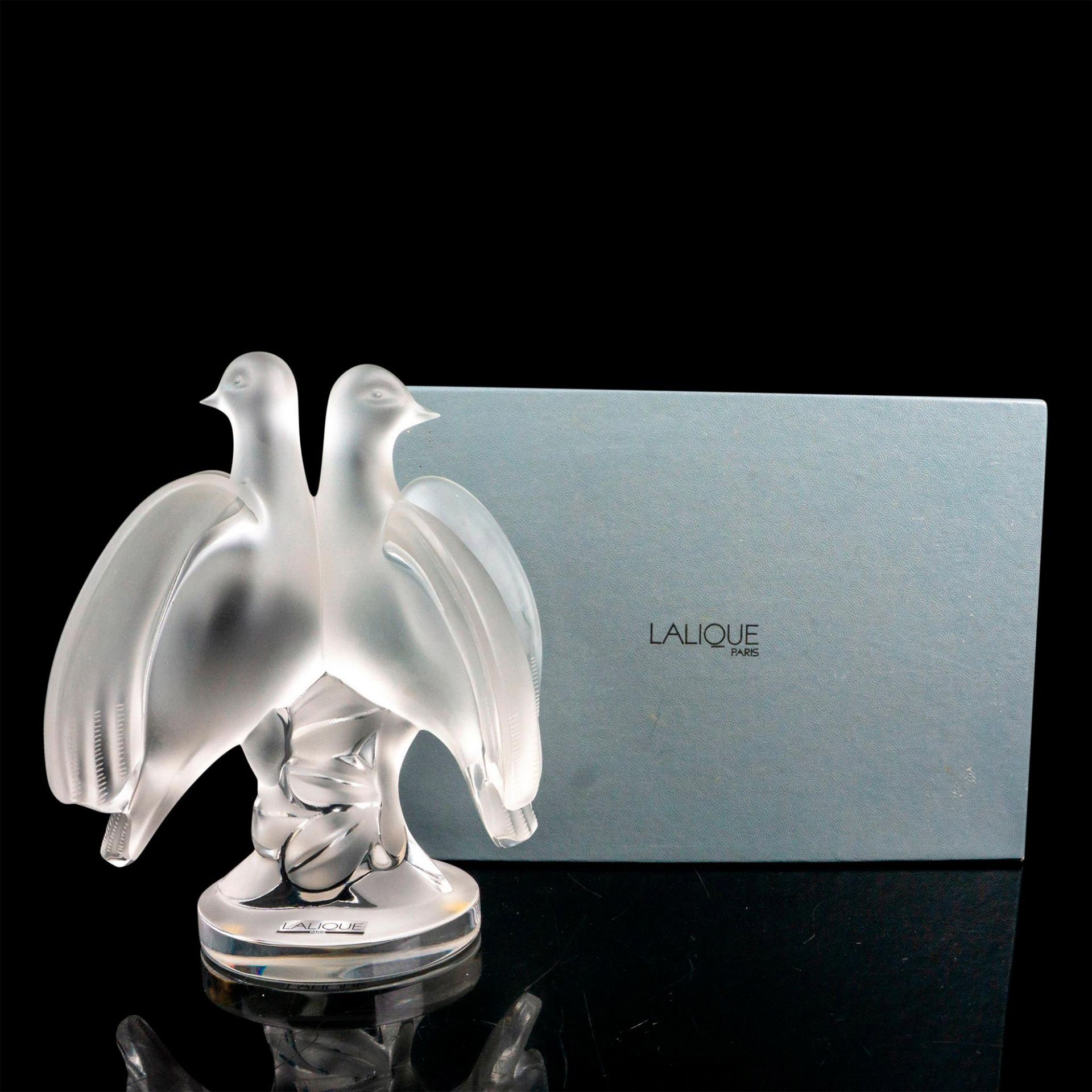 Lalique Crystal Figurine, Ariane Doves - Bild 5 aus 5