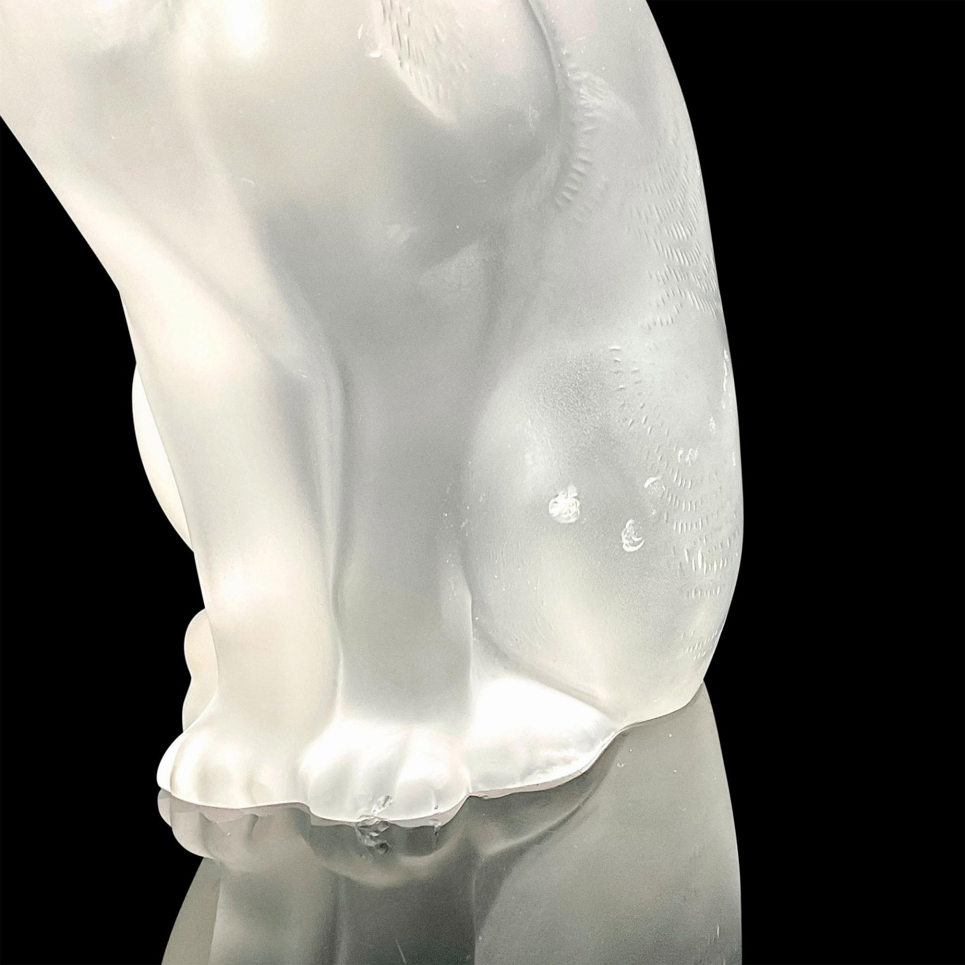 Lalique Crystal Cat Figurine, Chat Assis - Bild 4 aus 5