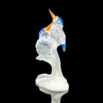 Swarovski Crystal Figurine, Malachite Kingfishers