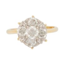 Designer Diamond 14K Yellow Gold Ring