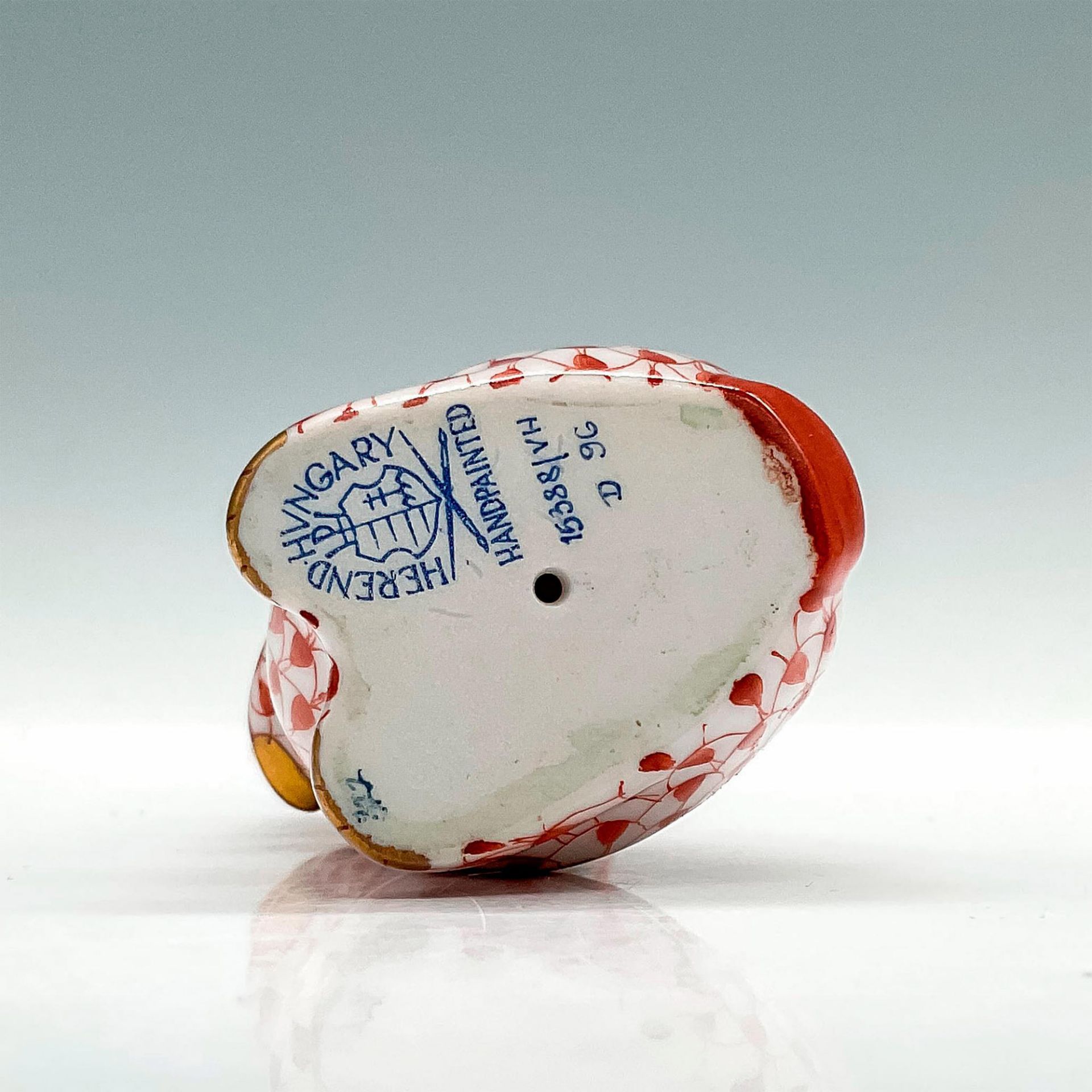 Herend Porcelain Red Figurine, Rabbit - Bild 3 aus 3