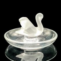 Lalique Crystal Swan Ring Tray